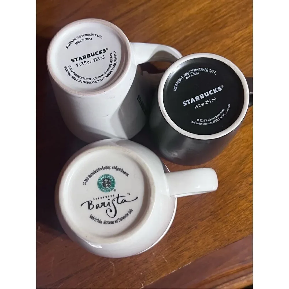 Starbucks Coffee Mugs Set of 3
